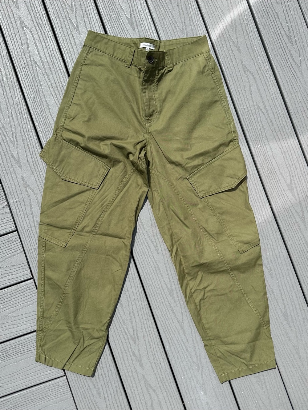 Madewell Seamed Utility Barrel Leg